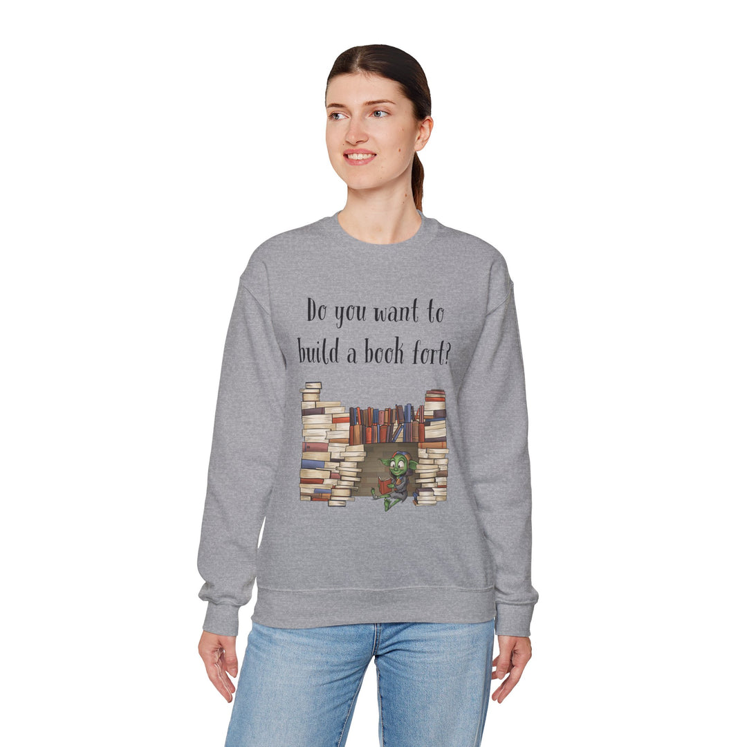 Book Fort Book Goblin® - Unisex Heavy Blend™ Crewneck Sweatshirt