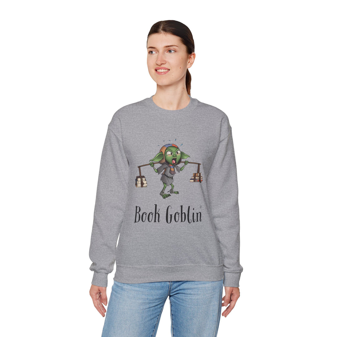 Book Lifting Book Goblin® - Unisex Heavy Blend™ Crewneck Sweatshirt