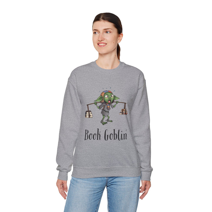 Book Lifting Book Goblin® - Unisex Heavy Blend™ Crewneck Sweatshirt
