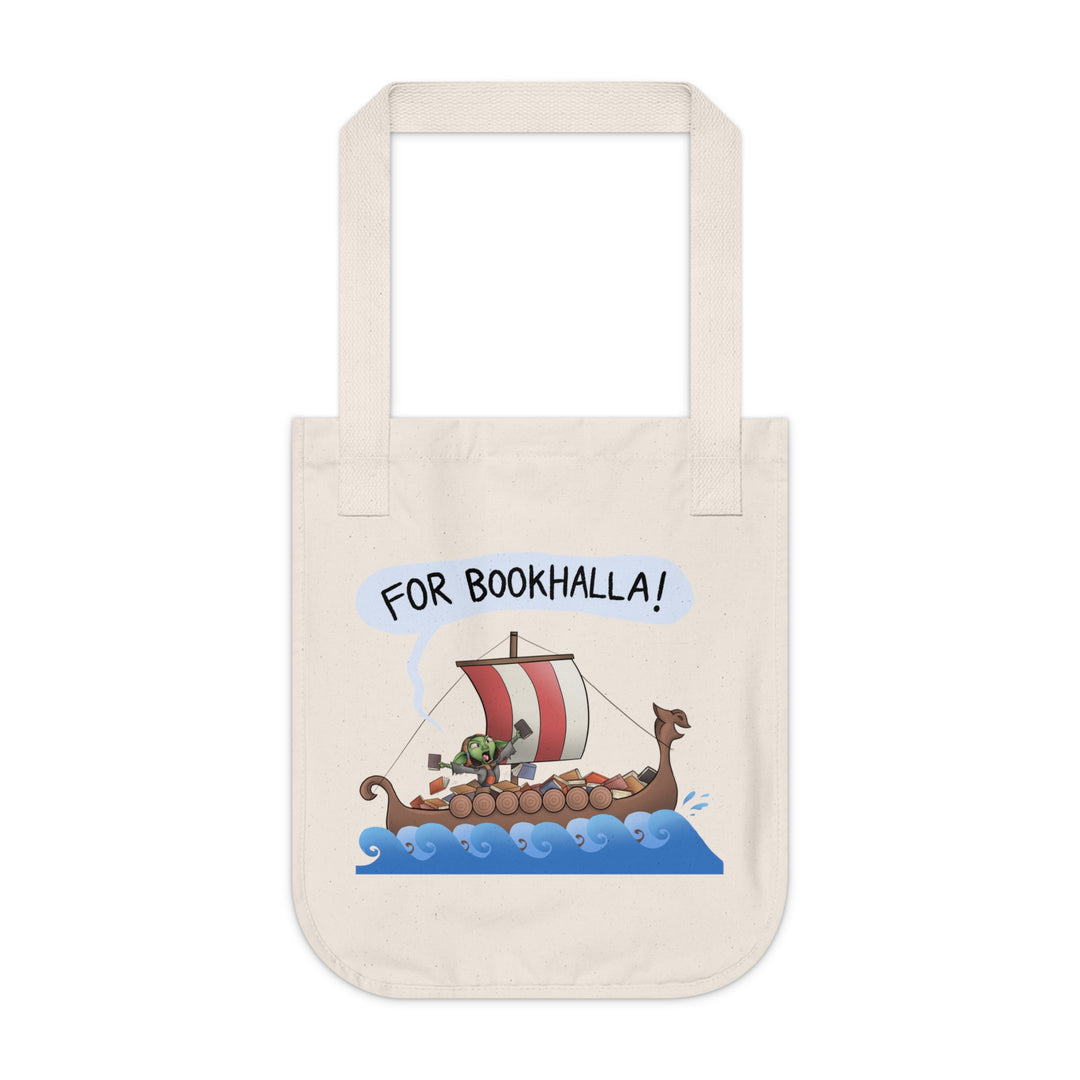 Sailing FOR BOOKHALLA!™ - Organic Canvas Tote Bag