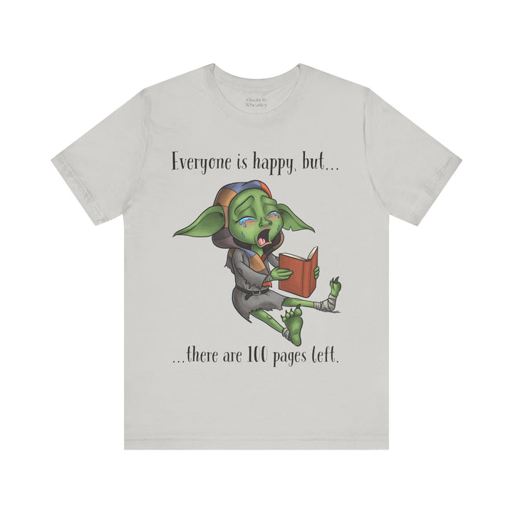 100 Pages Left Book Goblin® - Unisex Jersey Short Sleeve Tee