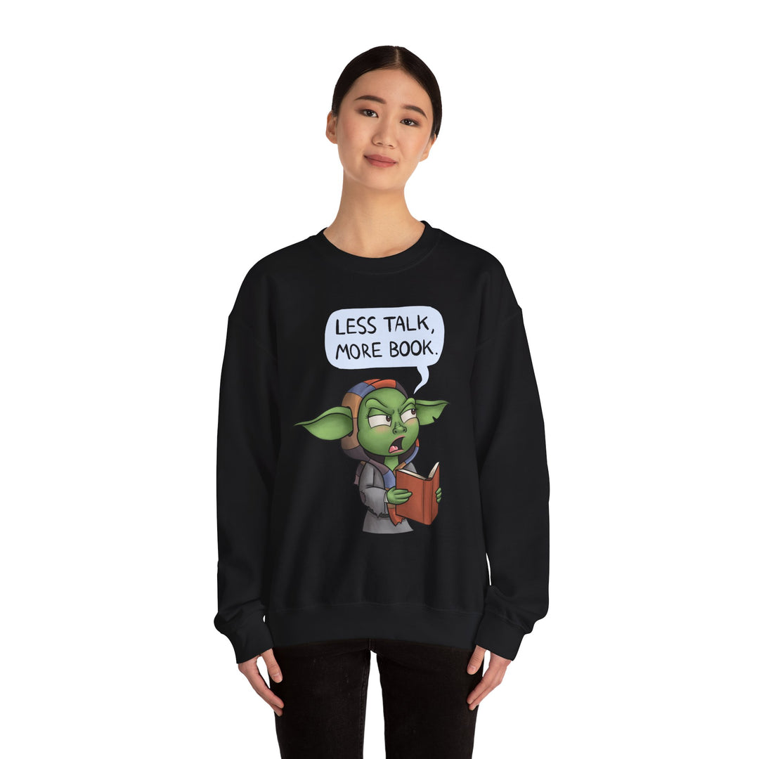 LIMITED: Less Talk, More Book Goblin® - Unisex Heavy Blend™ Crewneck Sweatshirt