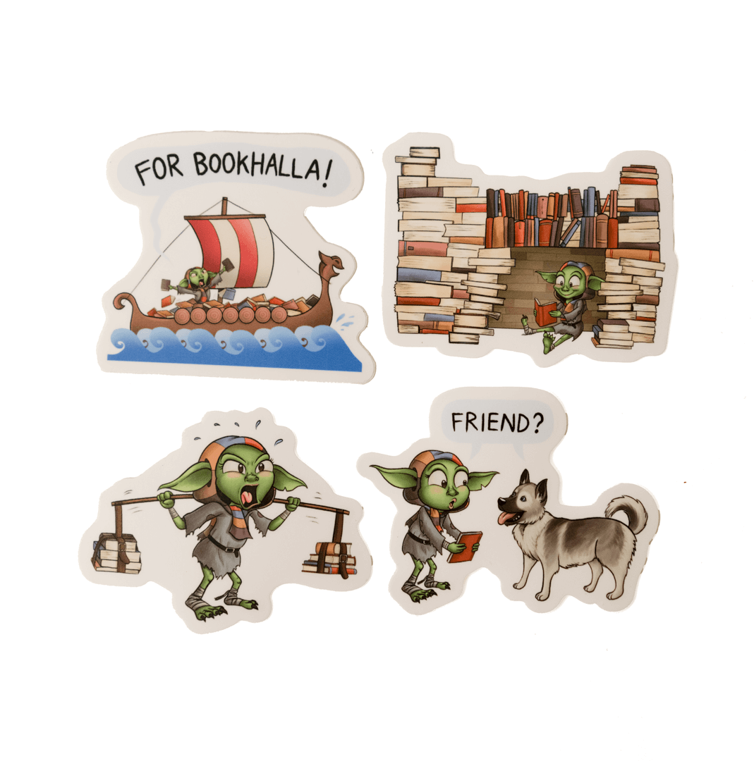 PREORDER: Book Goblin® - 4-Sticker Pack