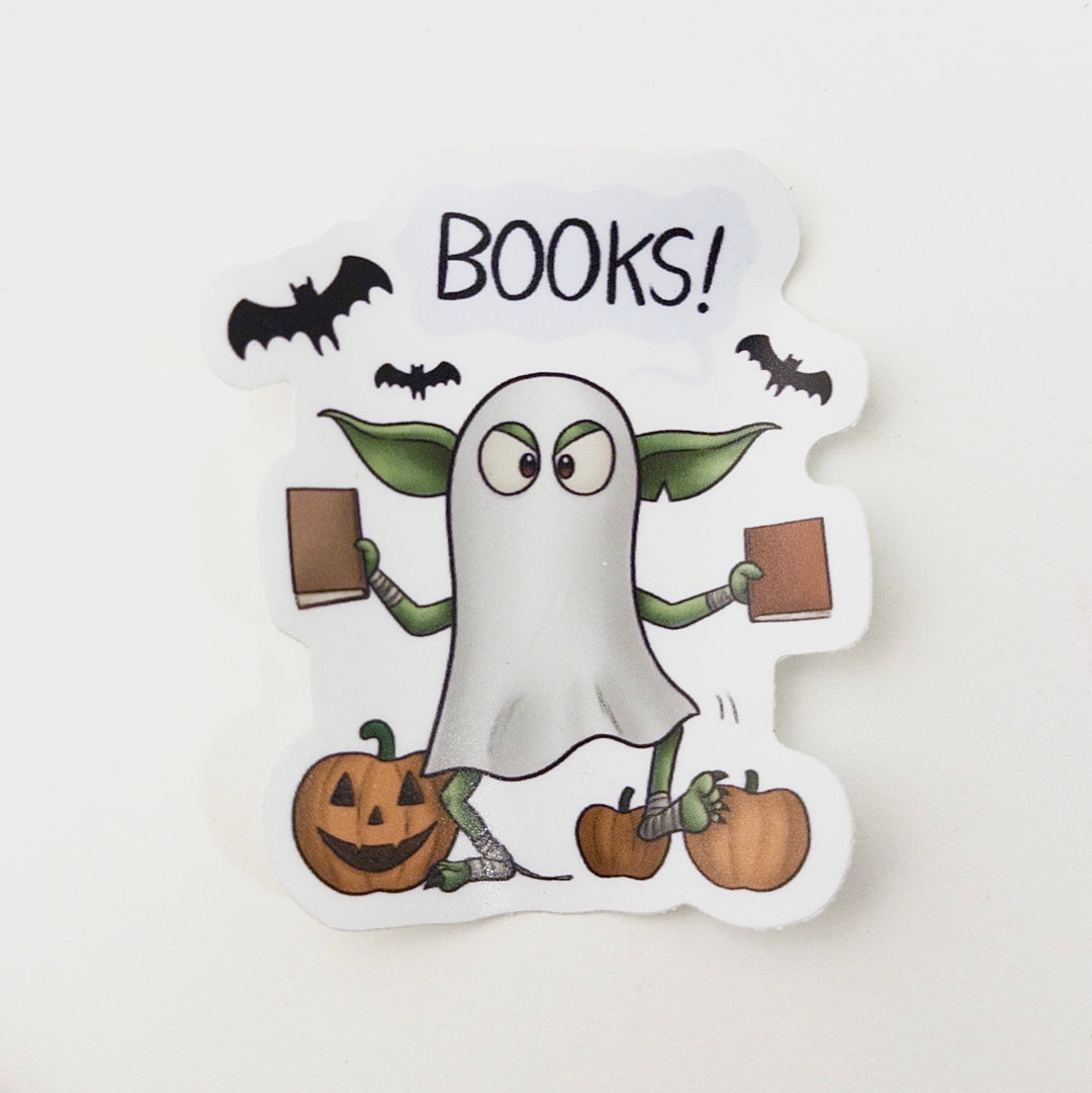 Spooky Book Goblin® - Vinyl Sticker